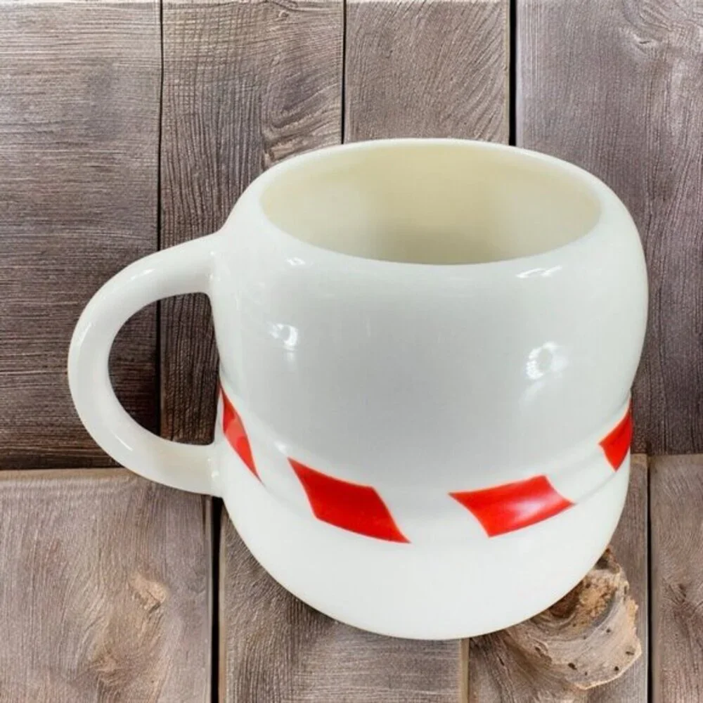 Williams Sonoma Bonjour Snowman Ceramic Coffee Mug Cup Holiday Mug Drinking Cup‎